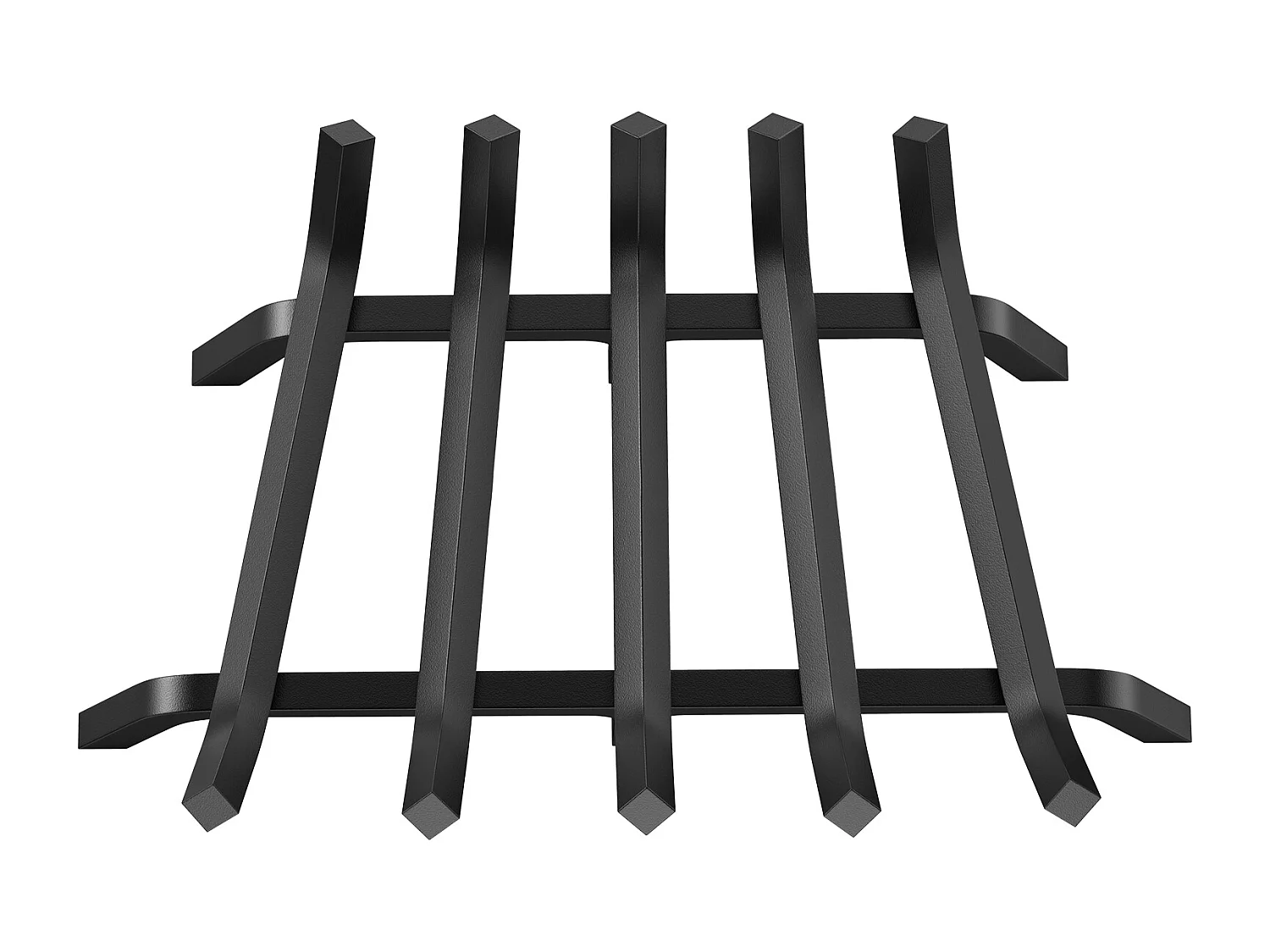 Grille à Bûches pour Foyer SucceBuy, 61 cm, Acier avec Revêtement en Poudre, Support à Bois