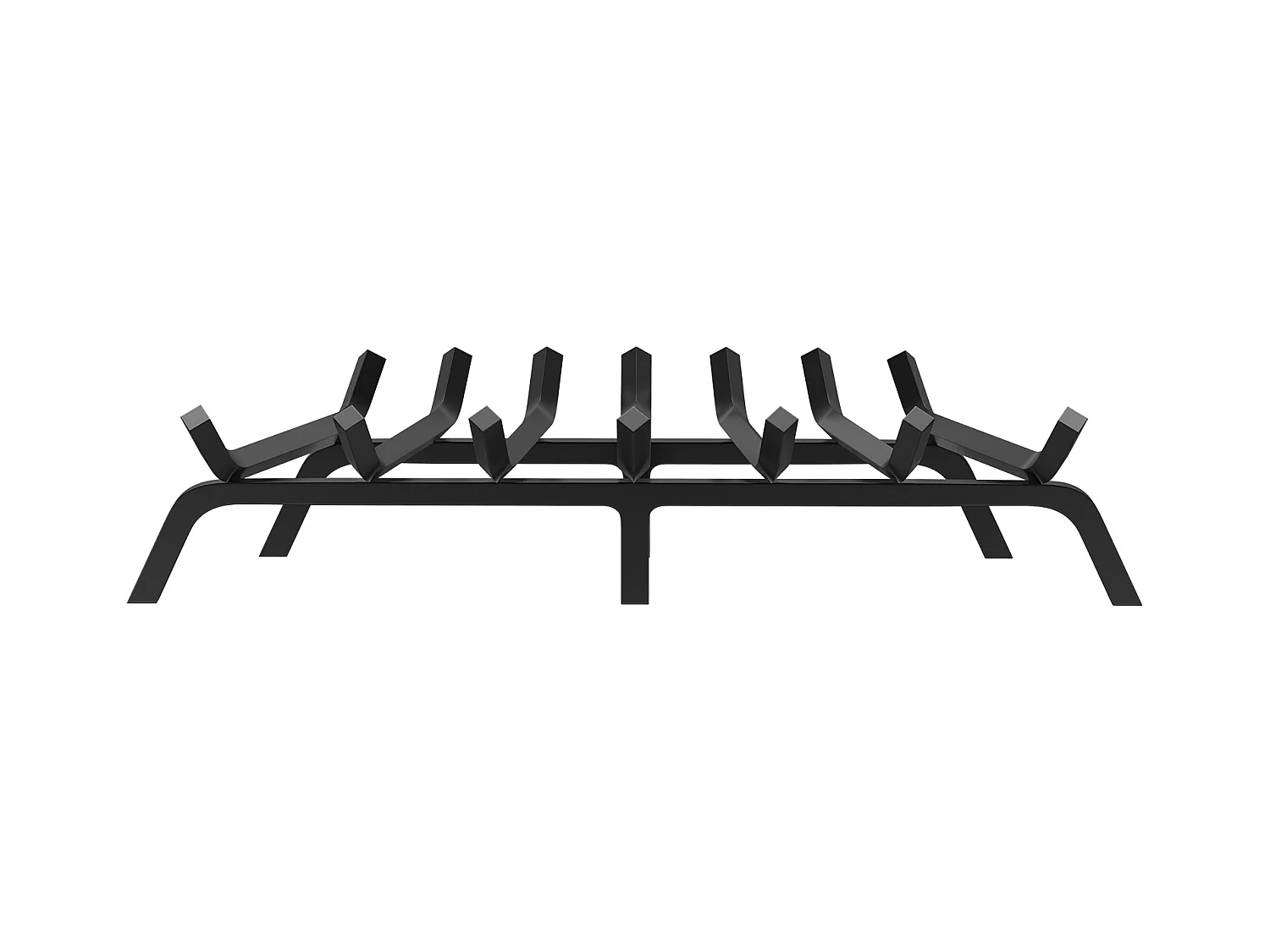 Grille à Bûches pour Foyer SucceBuy, 76 cm, Acier avec Revêtement en Poudre, Support à Bois