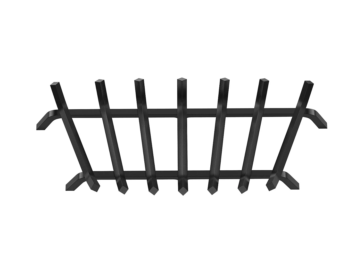 Grille à Bûches pour Foyer SucceBuy, 76 cm, Acier avec Revêtement en Poudre, Support à Bois