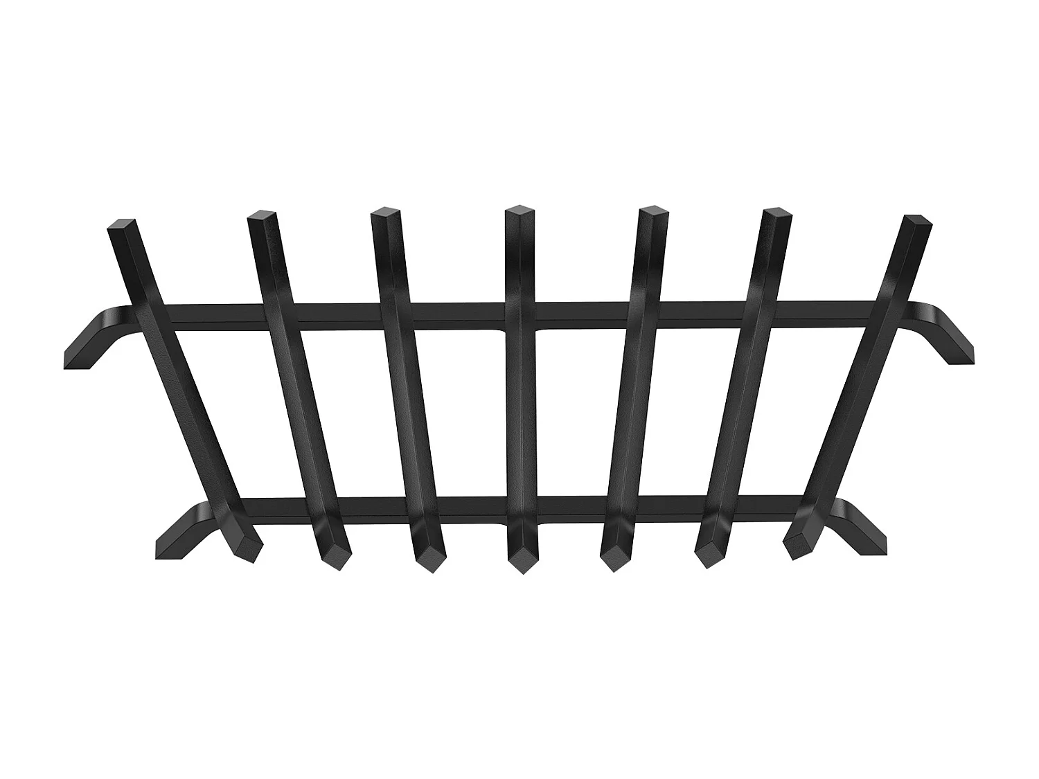 Holzrost für Kamin SucceBuy, 76 cm, Pulverbeschichtet Stahl, Brennholzhalter für den Innen- und Außenbereich