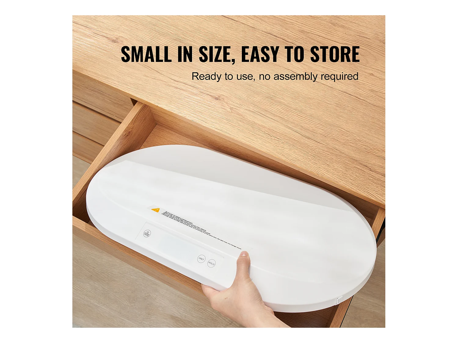 Digitale Babywaage von SucceBuy, mit Maßband und Hold- und Tara-Funktion, Tragkraft 39,9 kg, 5 Stück