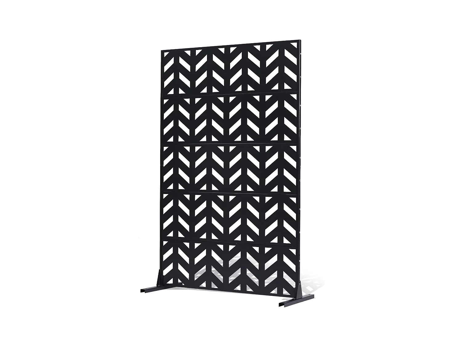 Panneau Extérieur Décoratif, SucceBuy Écran de Confidentialité en Métal, 120 x 183 cm, Écran de Confidentialité Extérieur Autoportant