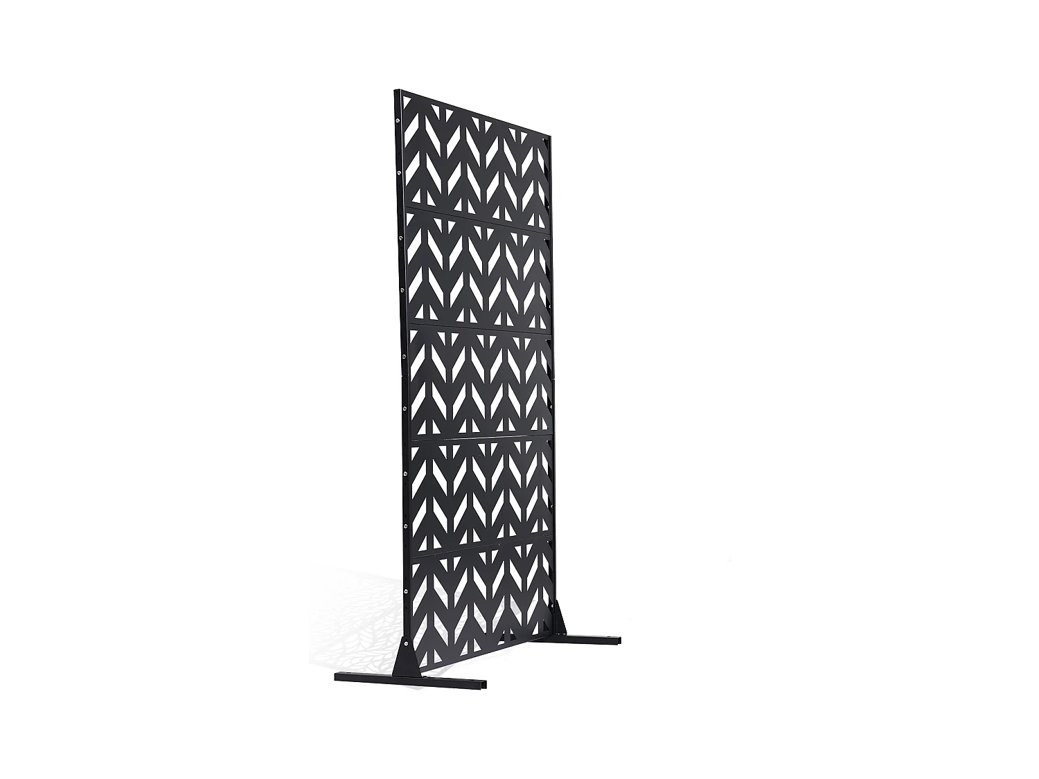 Panneau Extérieur Décoratif, SucceBuy Écran de Confidentialité en Métal, 120 x 183 cm, Écran de Confidentialité Extérieur Autoportant