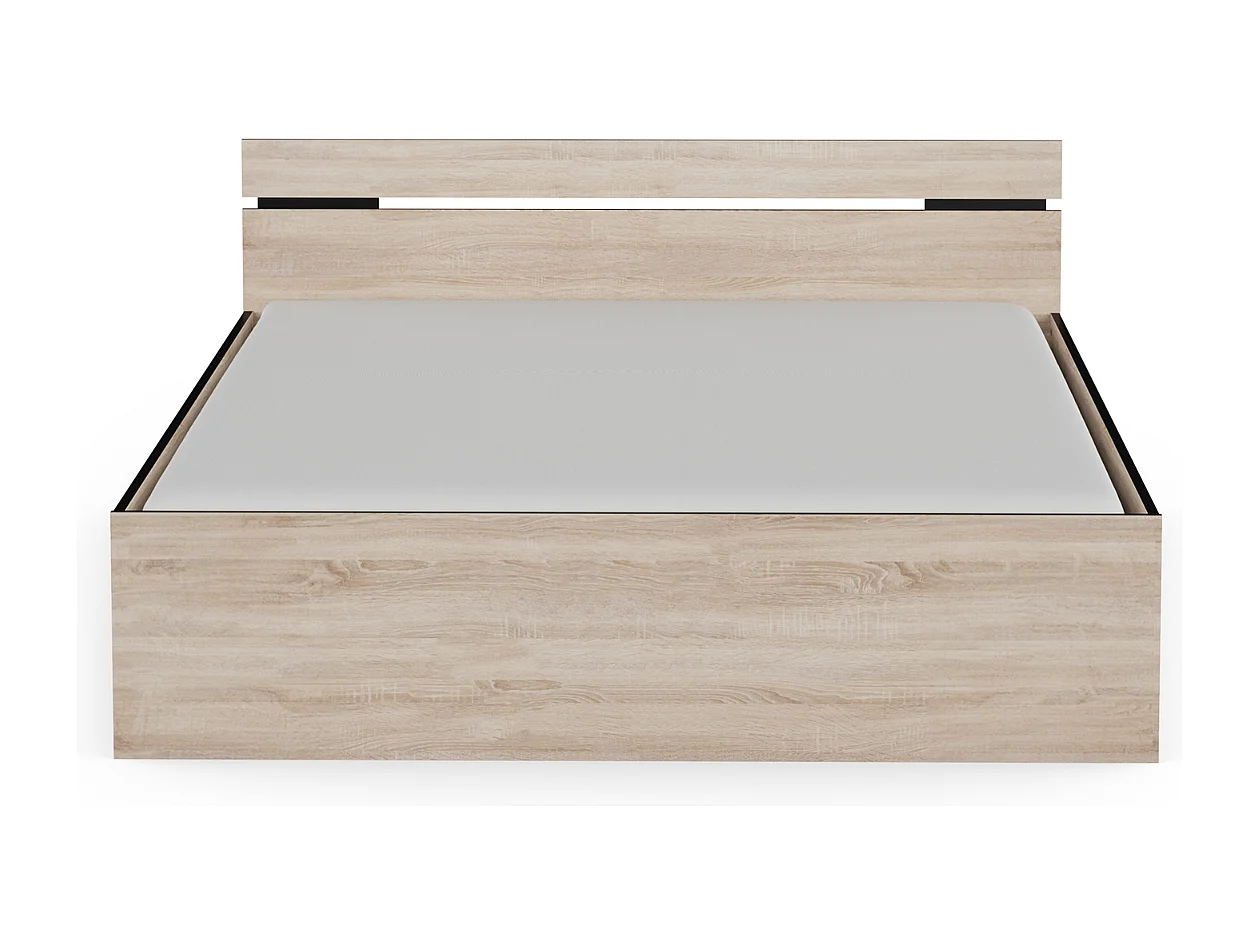 Bed 160x200 cm 2 lades en 1 nis L164,5 cm - MICHIGAN