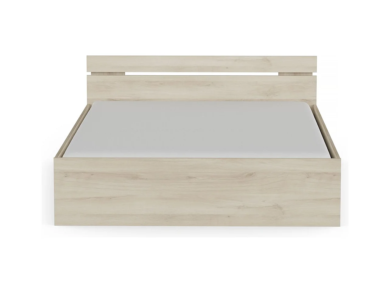 Holz-Doppelbett "Michigan" - 160 x 200 cm - Braun