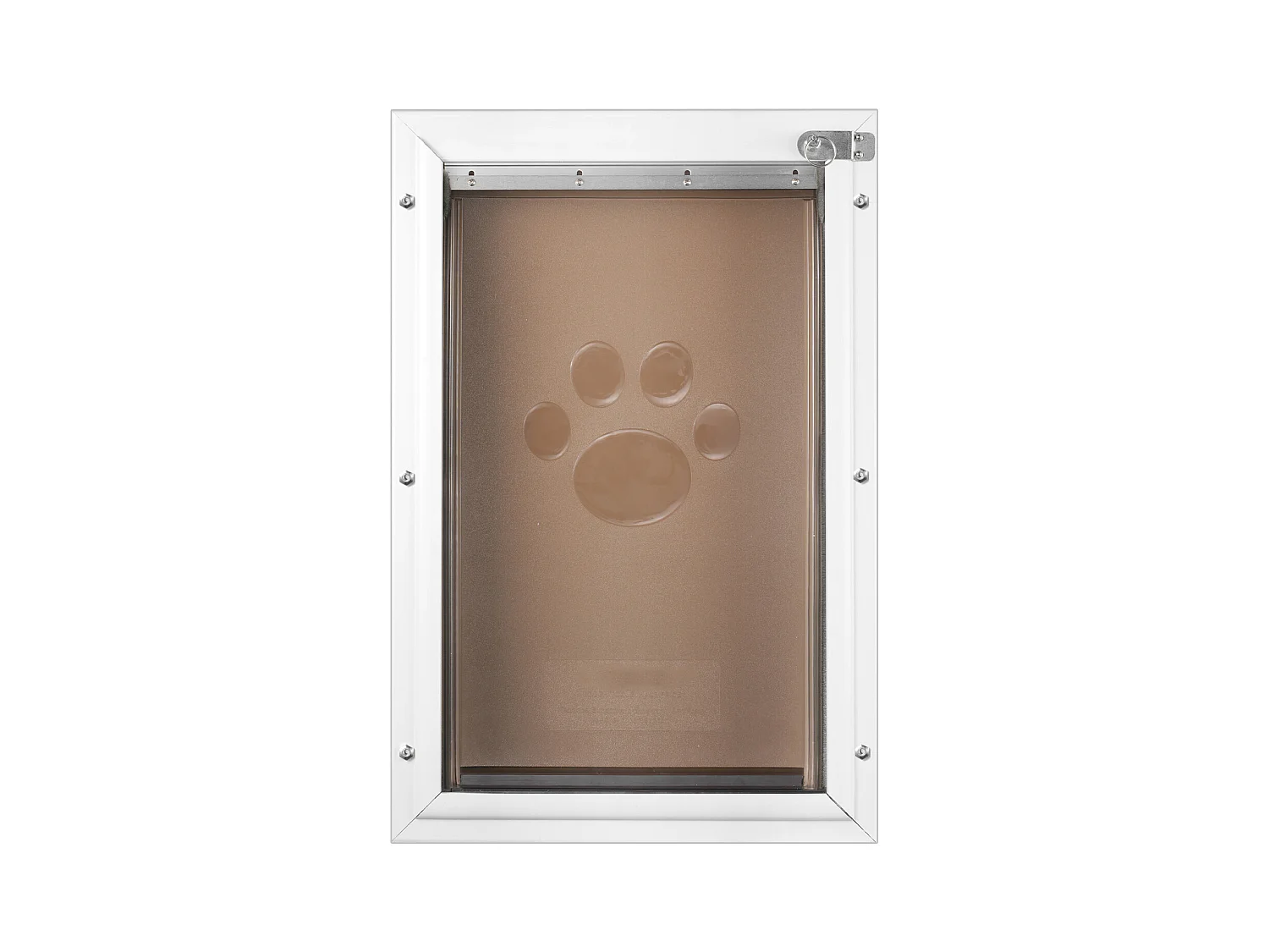 Porte pour Animaux SucceBuy, Porte pour Chien Résistante aux Intempéries, S, avec Serrure, Cadre en Aluminium, Résistante aux Intempéries