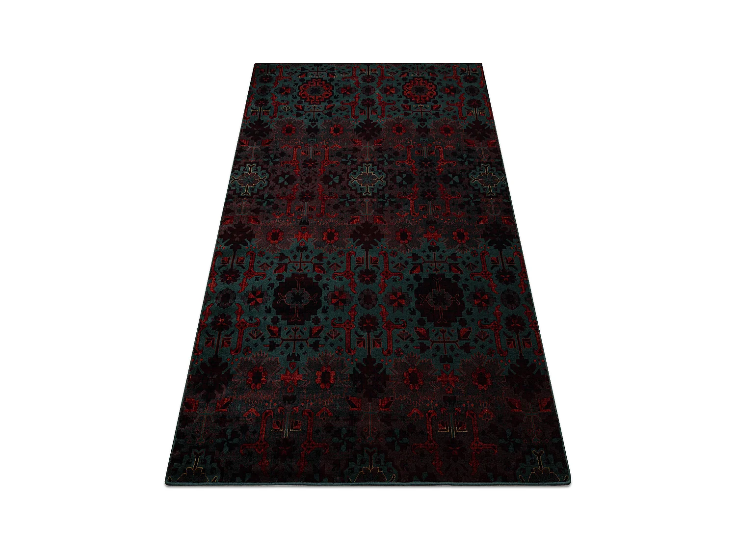 Tappeto di lana OMEGA KARAJA fiori rubino 200x300 cm