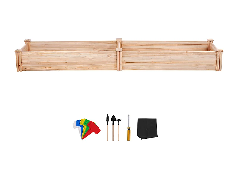 Hochbeet Aus Holz SucceBuy 240x60x25cm