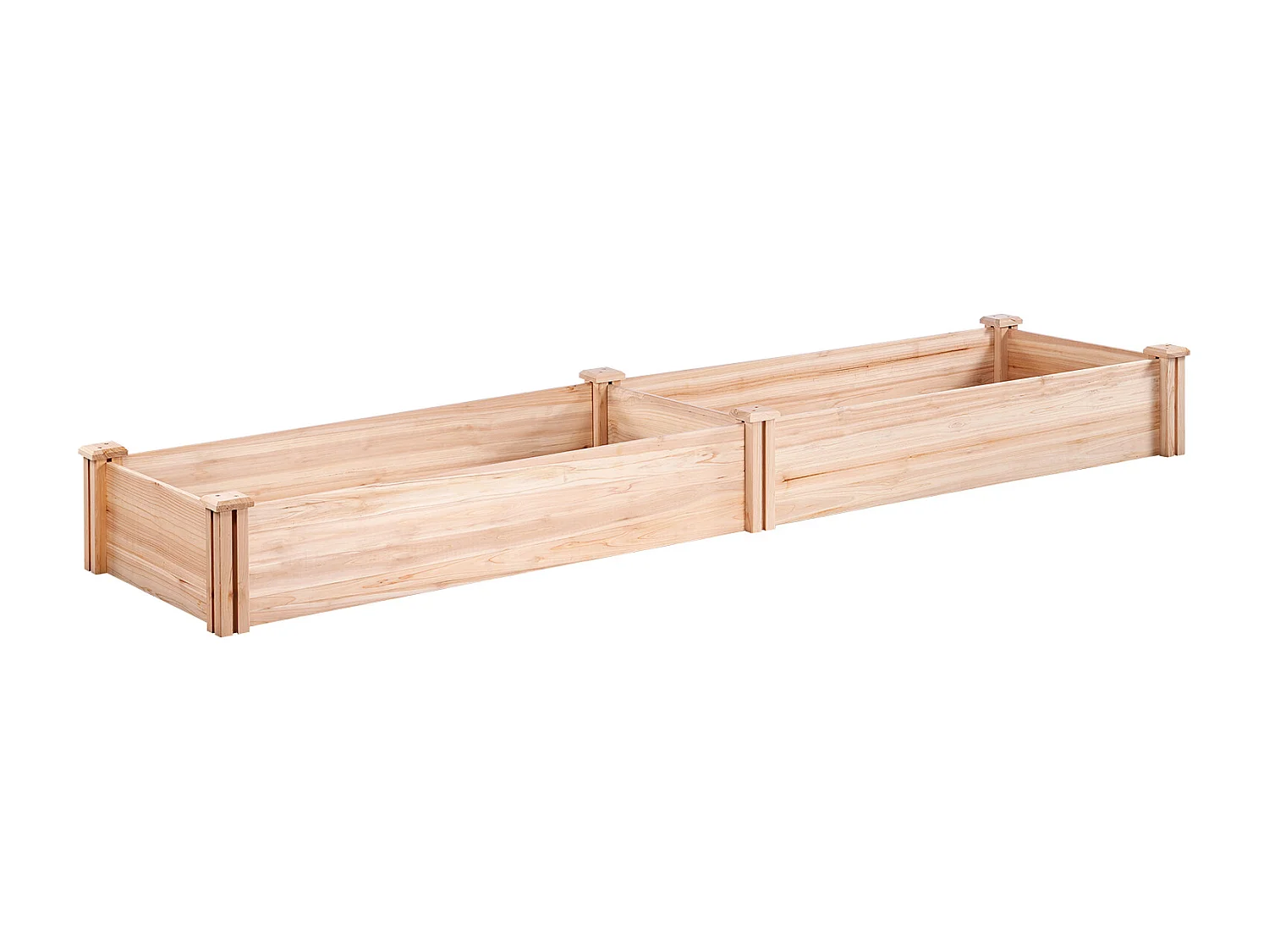 Jardinière Surélevée en Bois SucceBuy 240x60x25cm