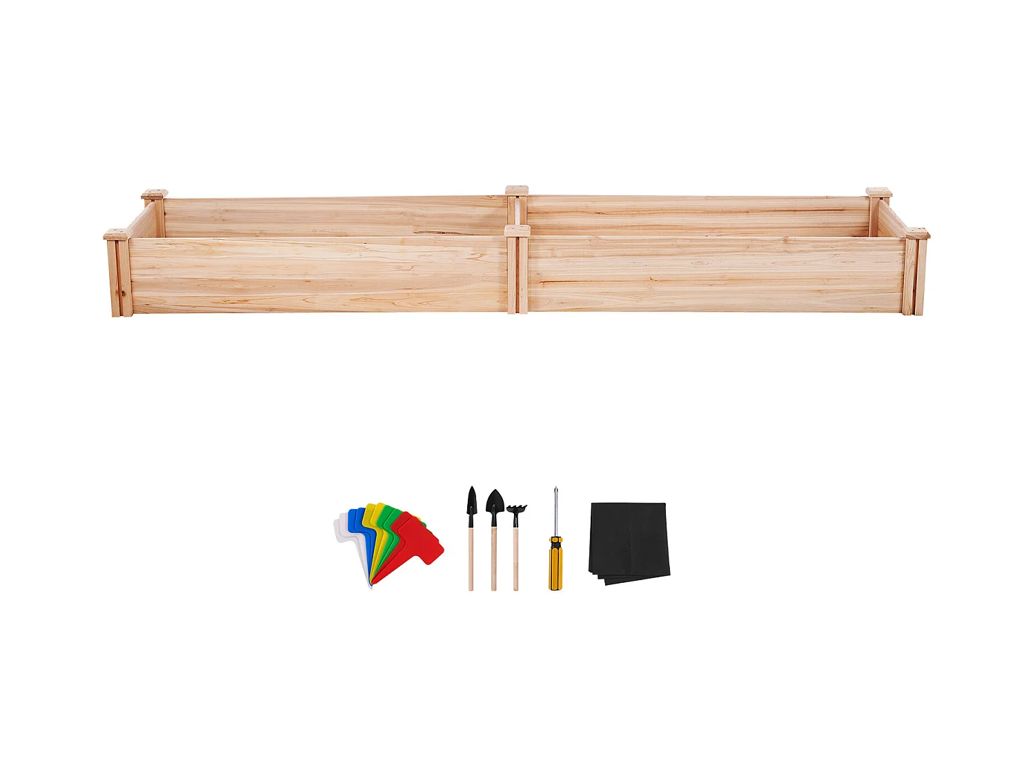 Hochbeet Aus Holz SucceBuy 240x60x25cm