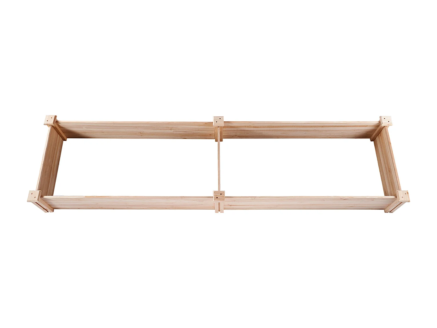 Jardinière Surélevée en Bois SucceBuy 240x60x25cm