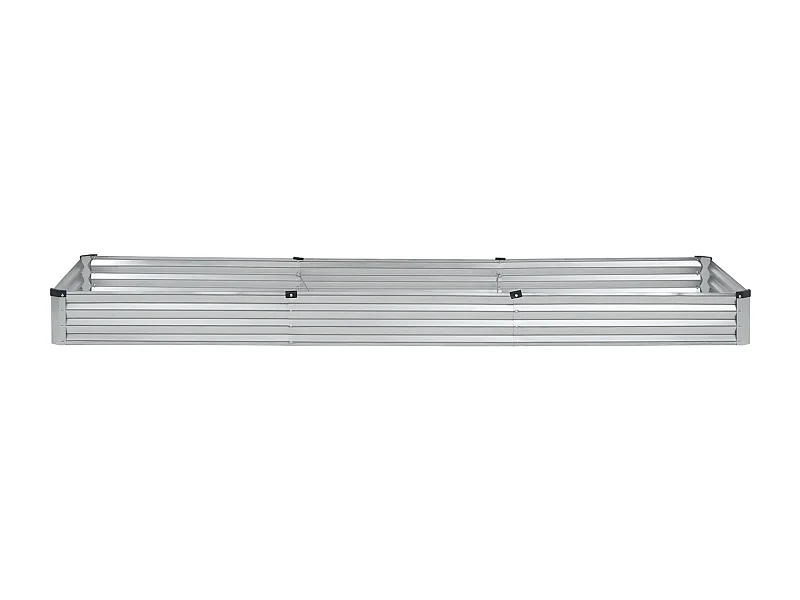 Verhoogd Tuinbed Van Metaal SucceBuy 3605 x 1205 x 285 mm Gegalvaniseerd Voor Buiten Zilver