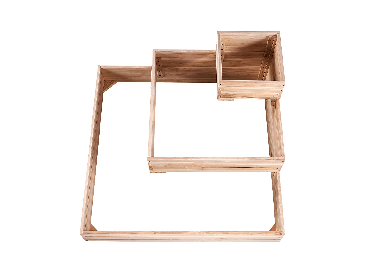 Jardinière Surélevée en Bois SucceBuy 113x113x51cm