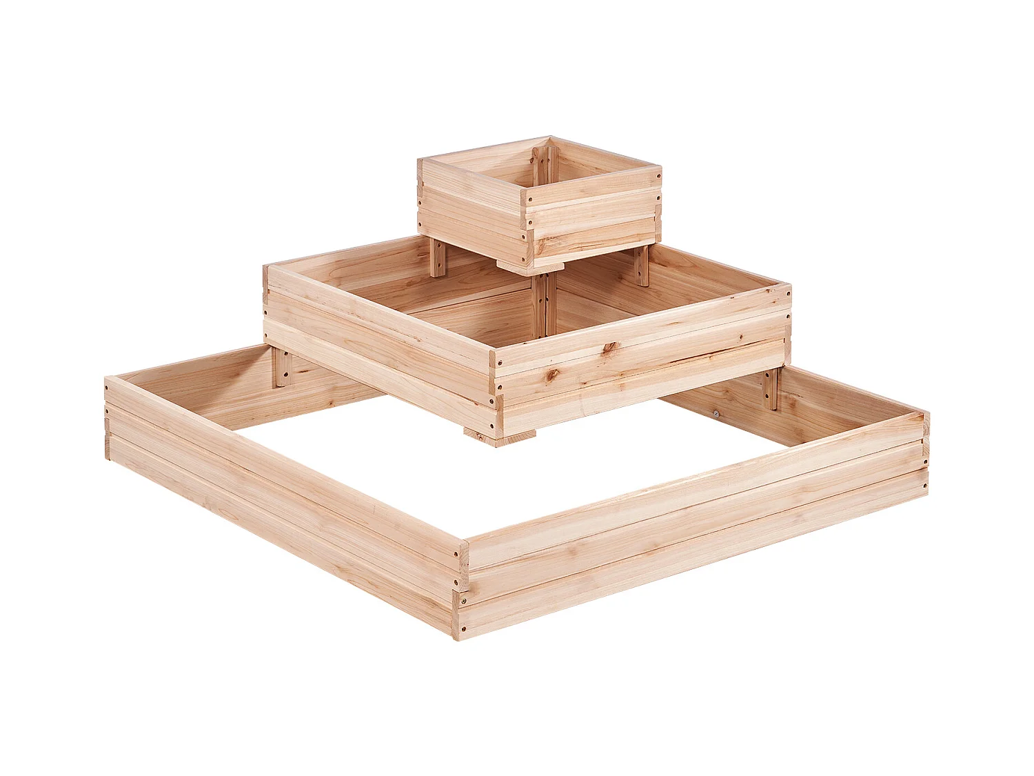 Jardinière Surélevée en Bois SucceBuy 113x113x51cm