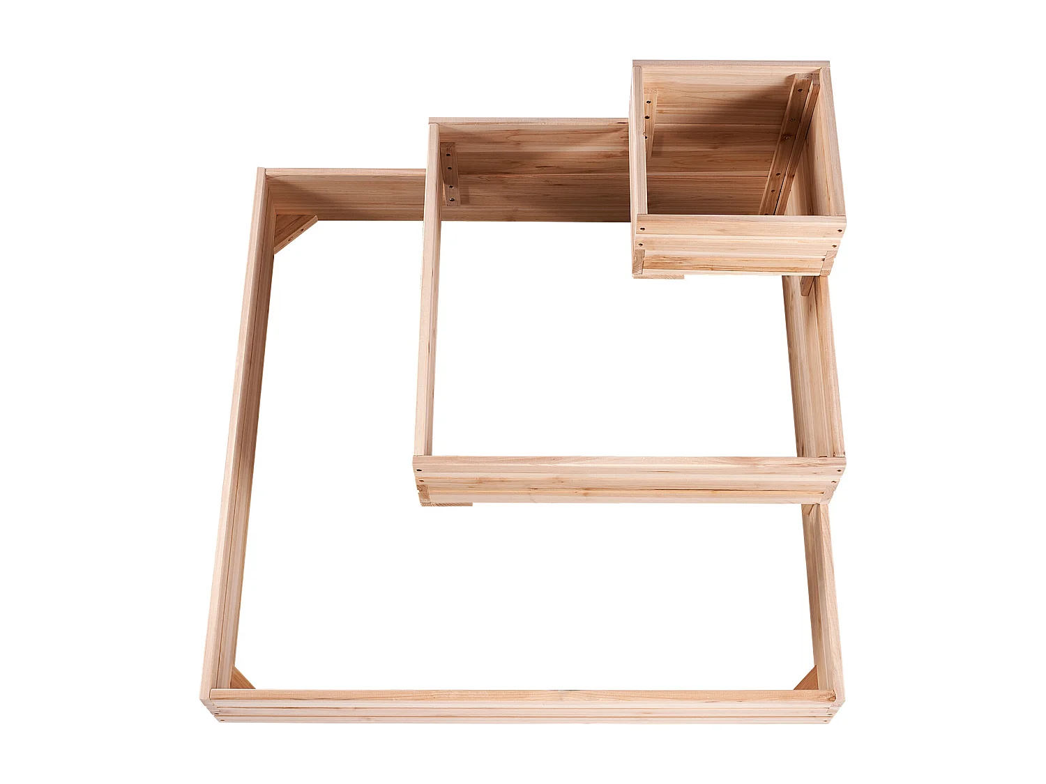 Jardinière Surélevée en Bois SucceBuy 113x113x51cm