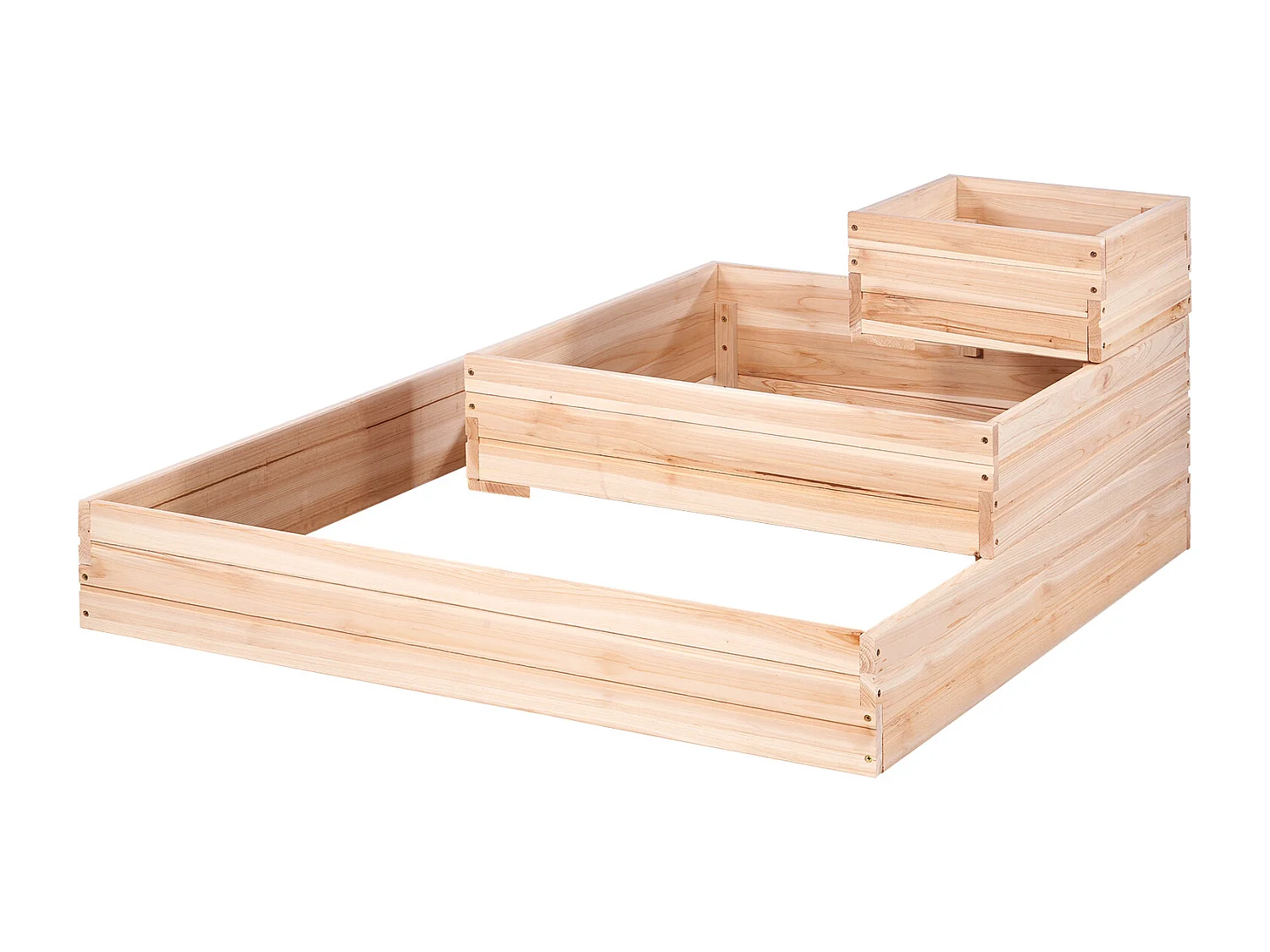 Jardinière Surélevée en Bois SucceBuy 113x113x51cm