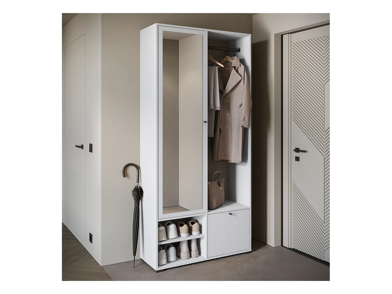 MINIO go for it, Armoire DAFNI en blanc