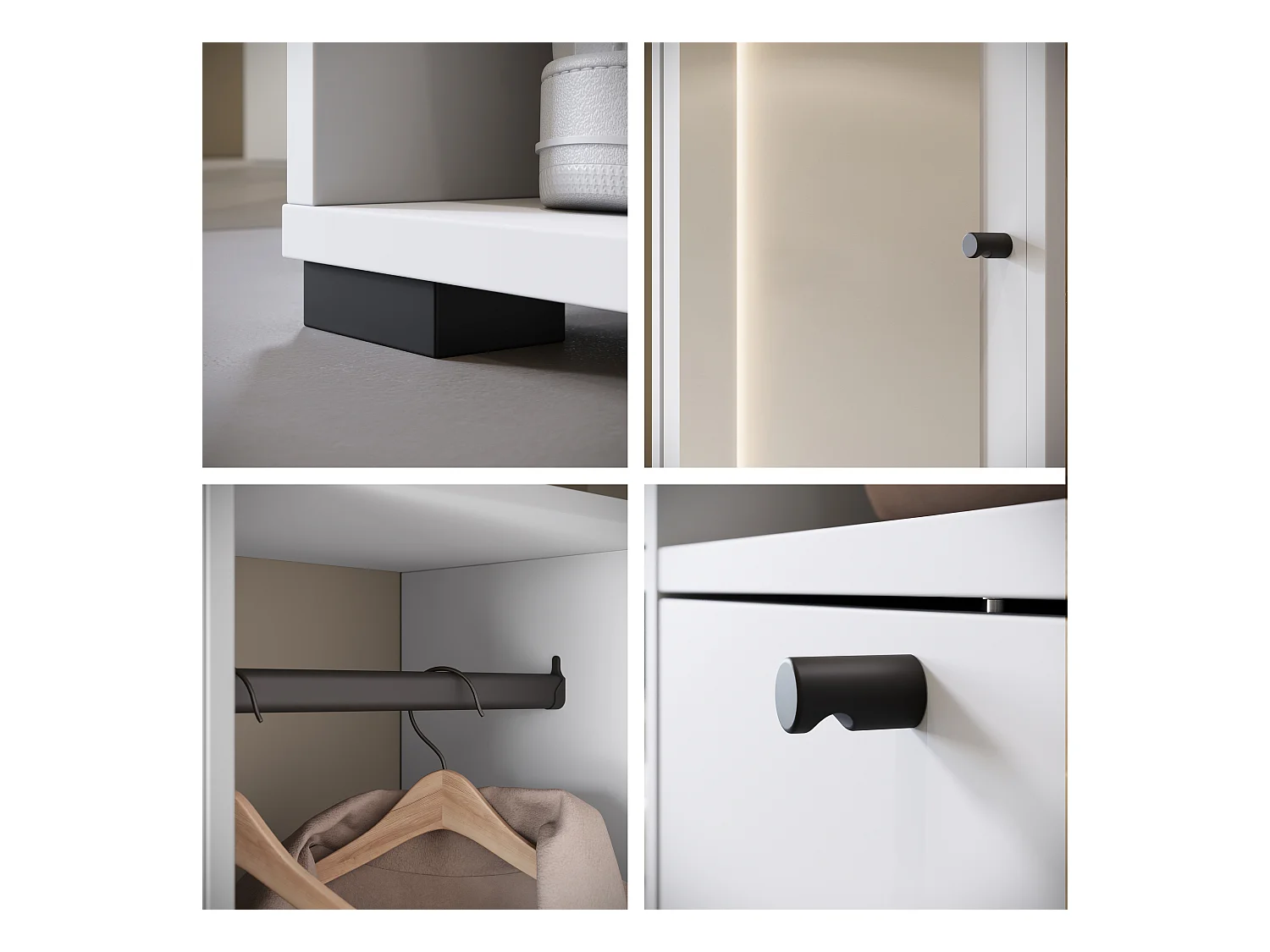 MINIO go for it, Armoire DAFNI en blanc