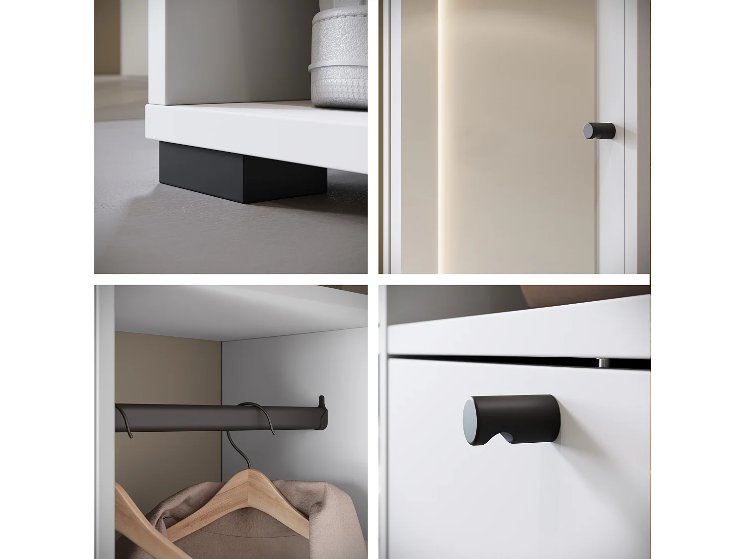 MINIO go for it, Armoire DAFNI en blanc