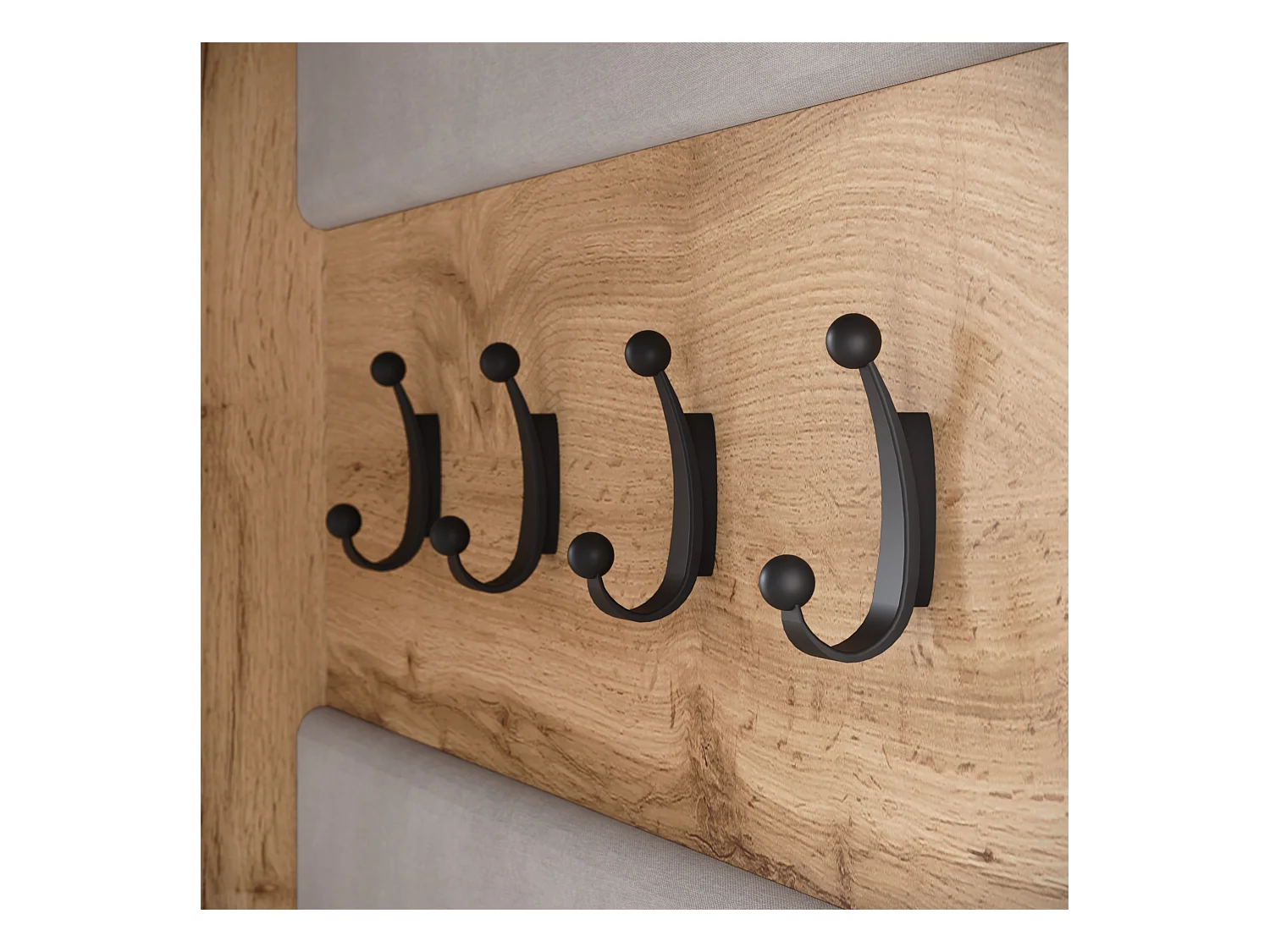 MINIO go for it, armoire TOKAT en chêne wotan / panneaux gris