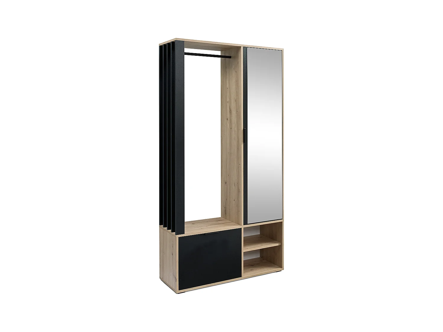 MINIO go for it, Armoire MELO en chêne Artisan/noir