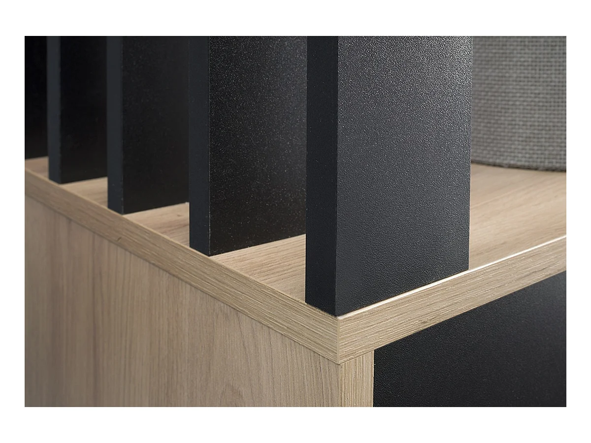 MINIO go for it, Armoire MELO en chêne Artisan/noir