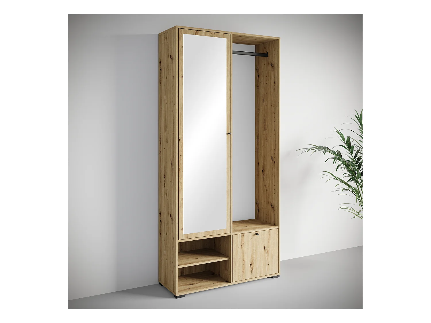 MINIO go for it, Armoire DAFNI en chêne artisan