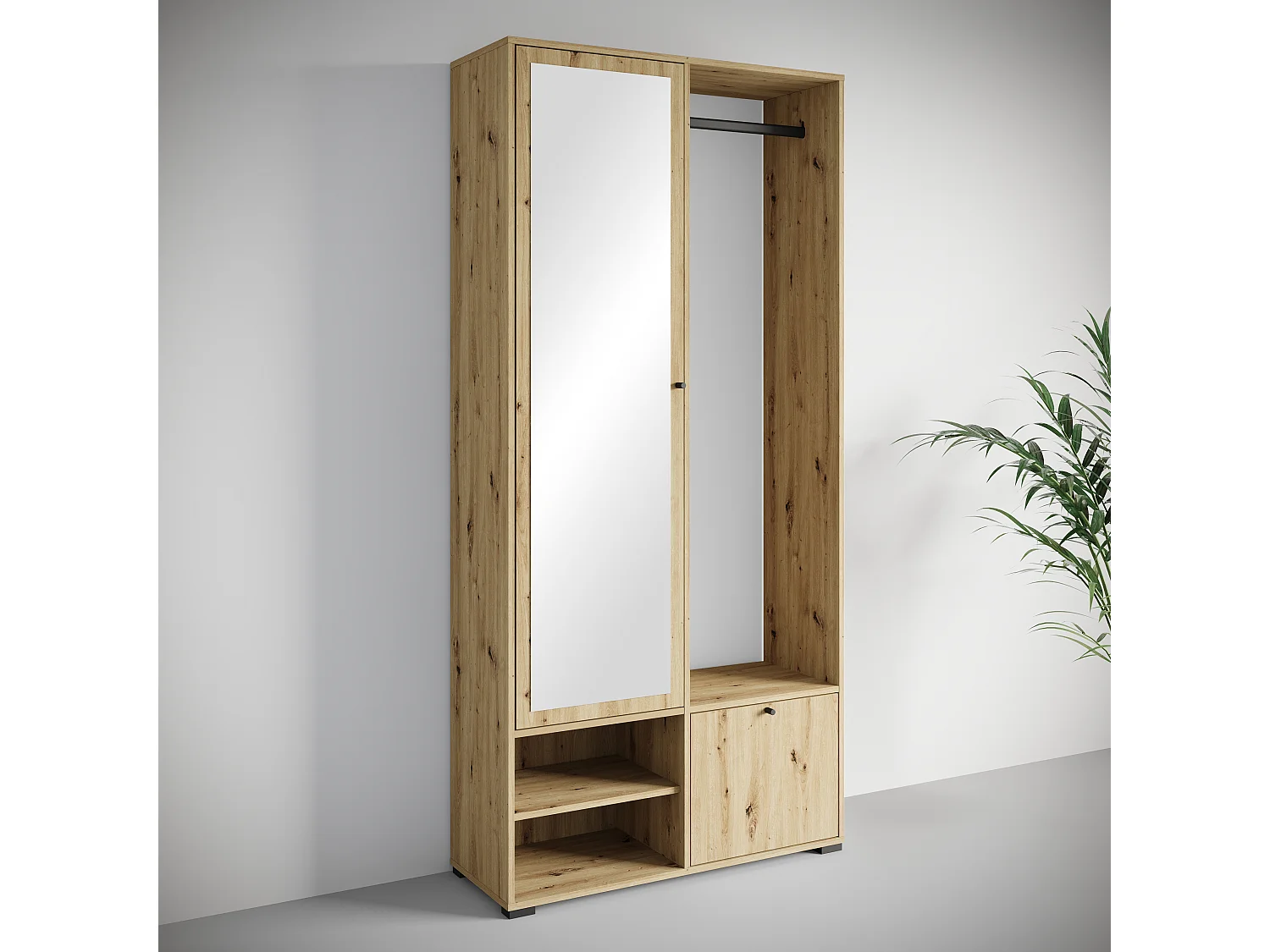 MINIO go for it, Armoire DAFNI en chêne artisan
