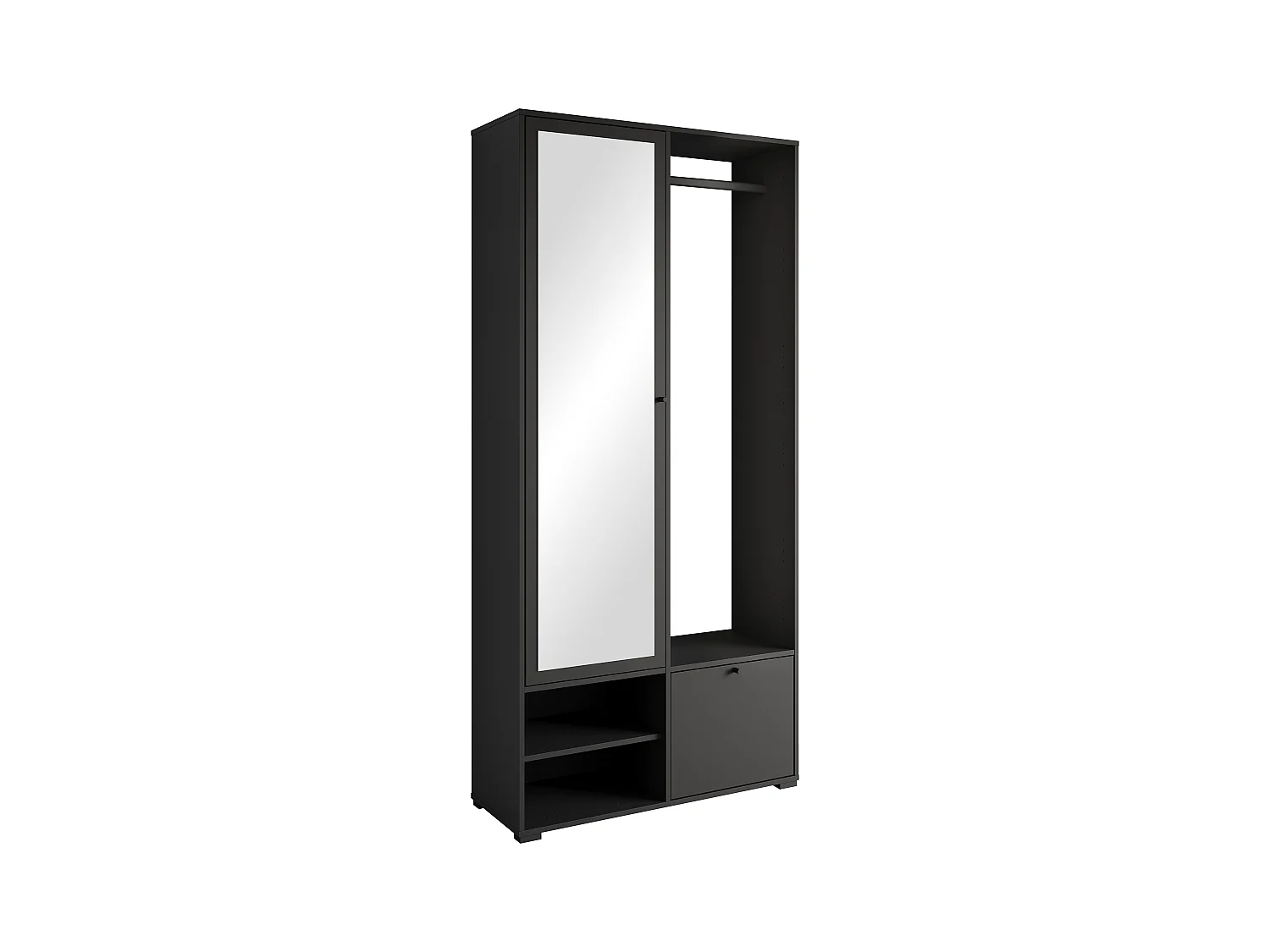 MINIO go for it, Armoire DAFNI en noir graphite
