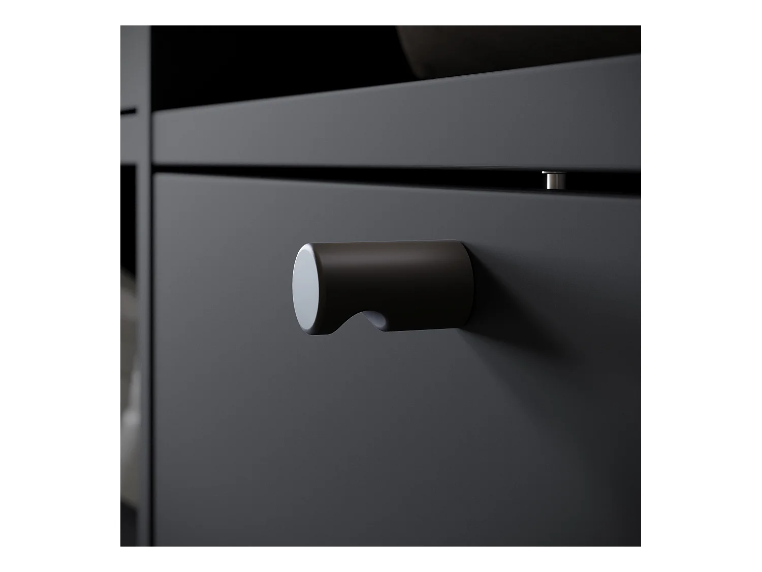 MINIO go for it, Armoire DAFNI en noir graphite