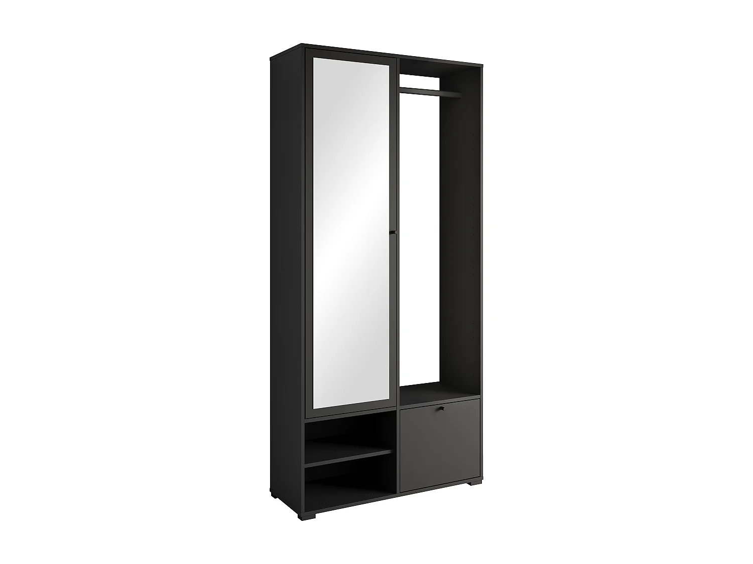 MINIO go for it, Armoire DAFNI en noir graphite