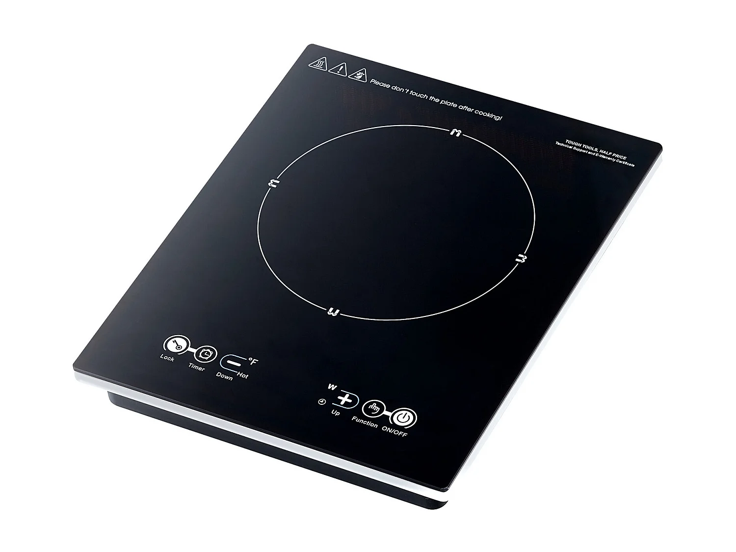 Table de Cuisson à Induction SucceBuy Portable, Brûleur de Comptoir 2200 W avec 11 Niveaux, Verrouillage Enfant, Facile à Nettoyer