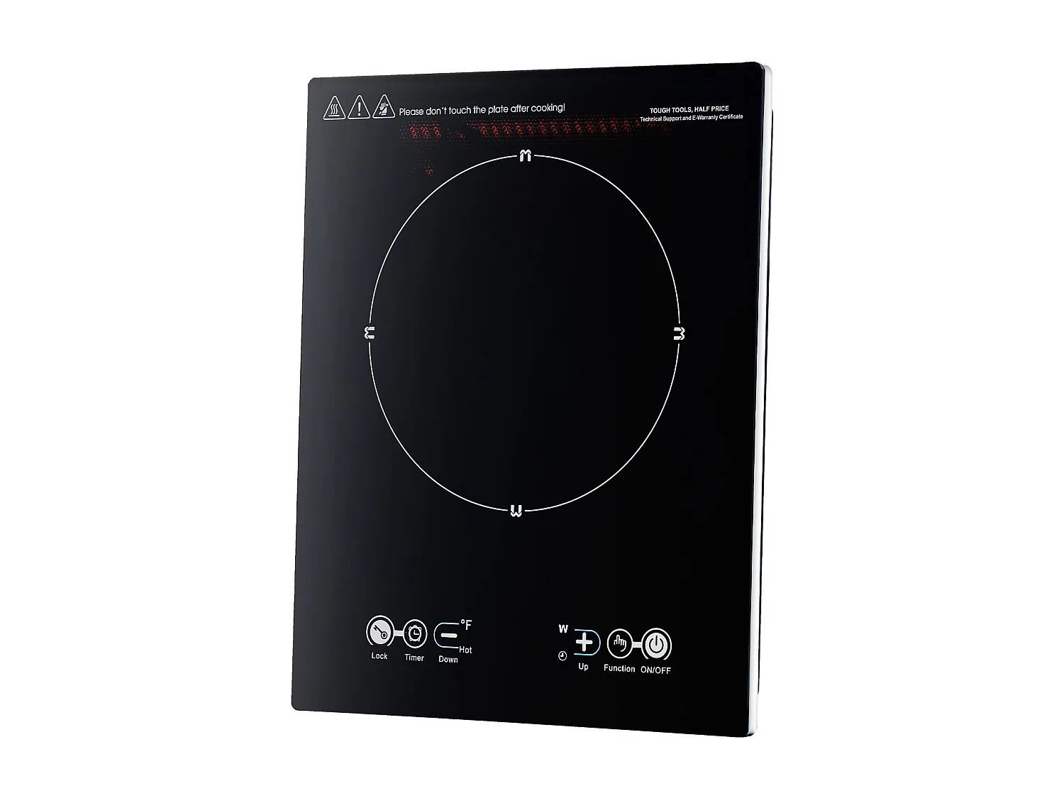 Table de Cuisson à Induction SucceBuy Portable, Brûleur de Comptoir 2200 W avec 11 Niveaux, Verrouillage Enfant, Facile à Nettoyer