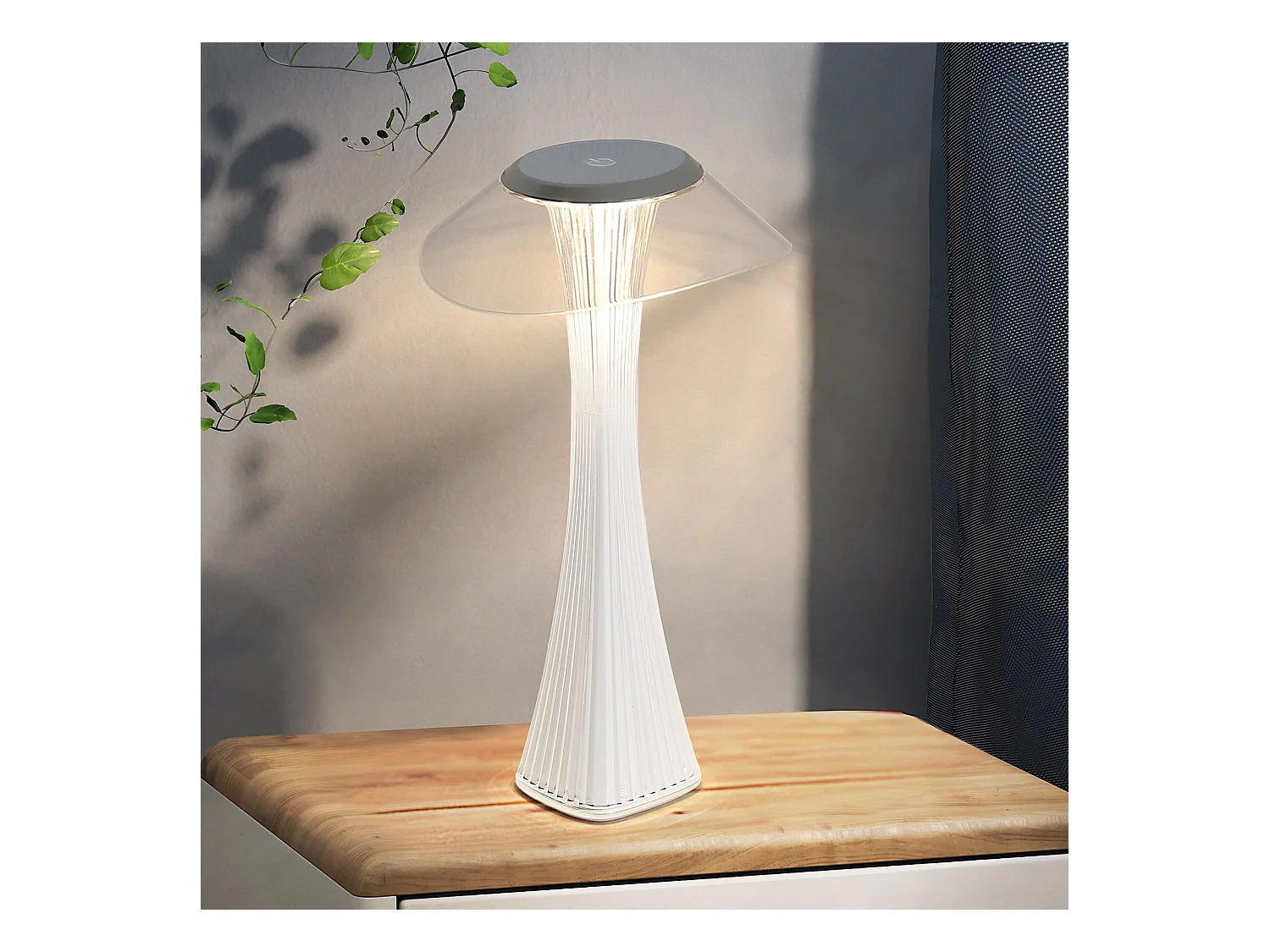Lampe de chevet LED NETTLIFE tactile à intensité variable USB avec 3 niveaux de luminosité Lampe de table de chambre