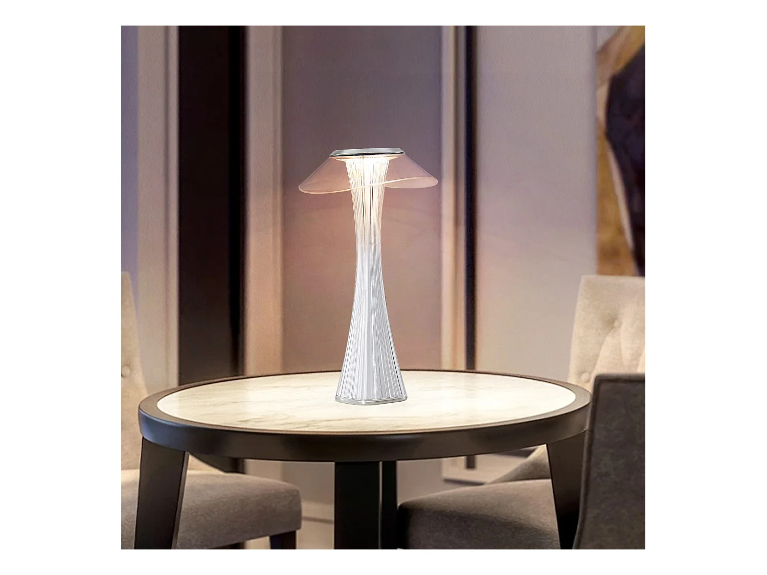 Lampe de chevet LED NETTLIFE tactile à intensité variable USB avec 3 niveaux de luminosité Lampe de table de chambre
