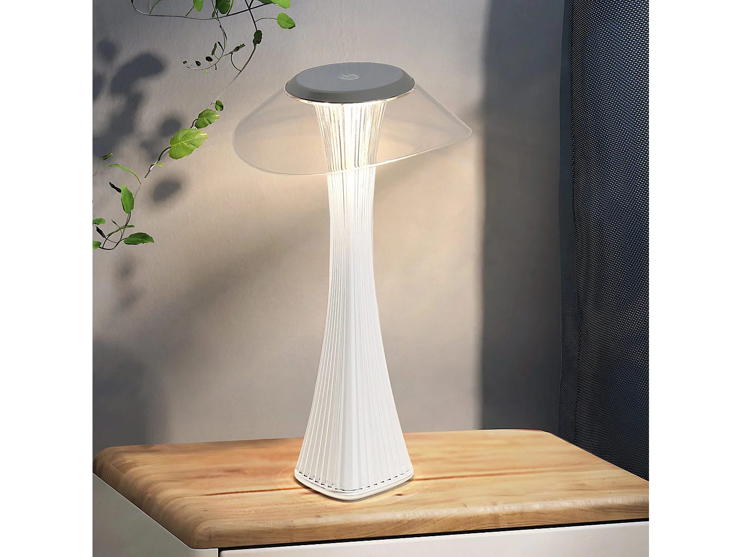Lampe de chevet LED NETTLIFE tactile à intensité variable USB avec 3 niveaux de luminosité Lampe de table de chambre
