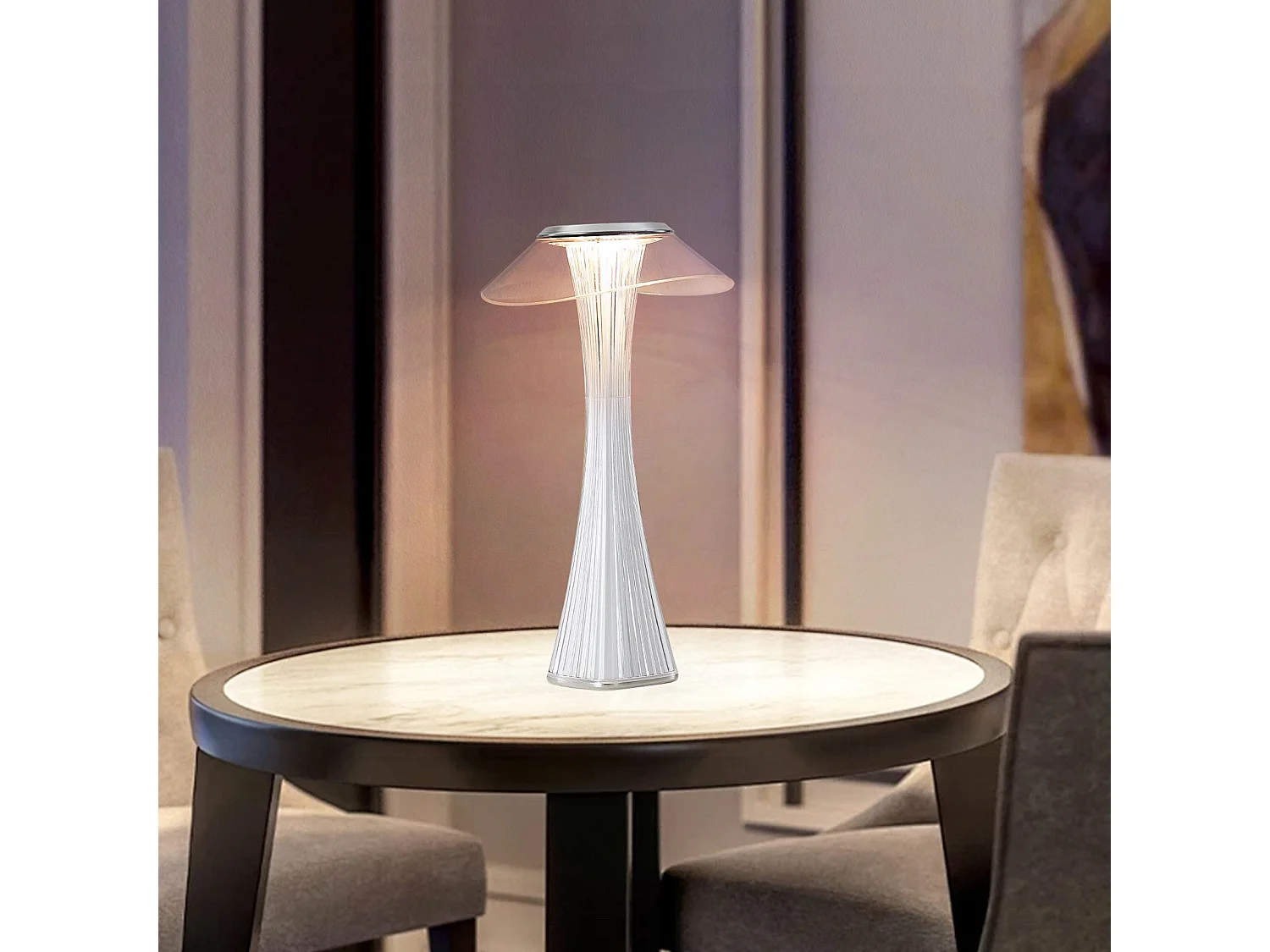 Lampe de chevet LED NETTLIFE tactile à intensité variable USB avec 3 niveaux de luminosité Lampe de table de chambre