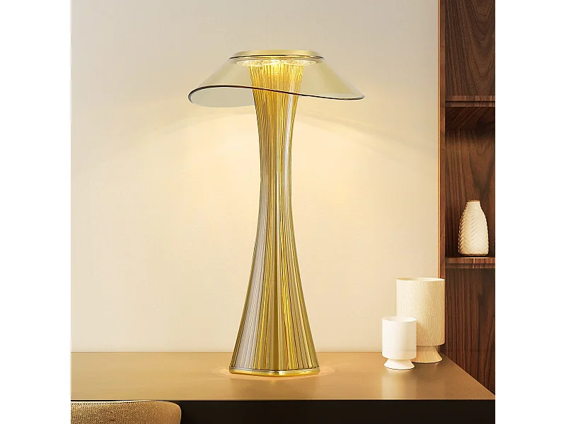 NETTLIFE Nowoczesna ściemnialna lampka nocna LED USB z 3 poziomami jasności Lampa stołowa Lampa stołowa