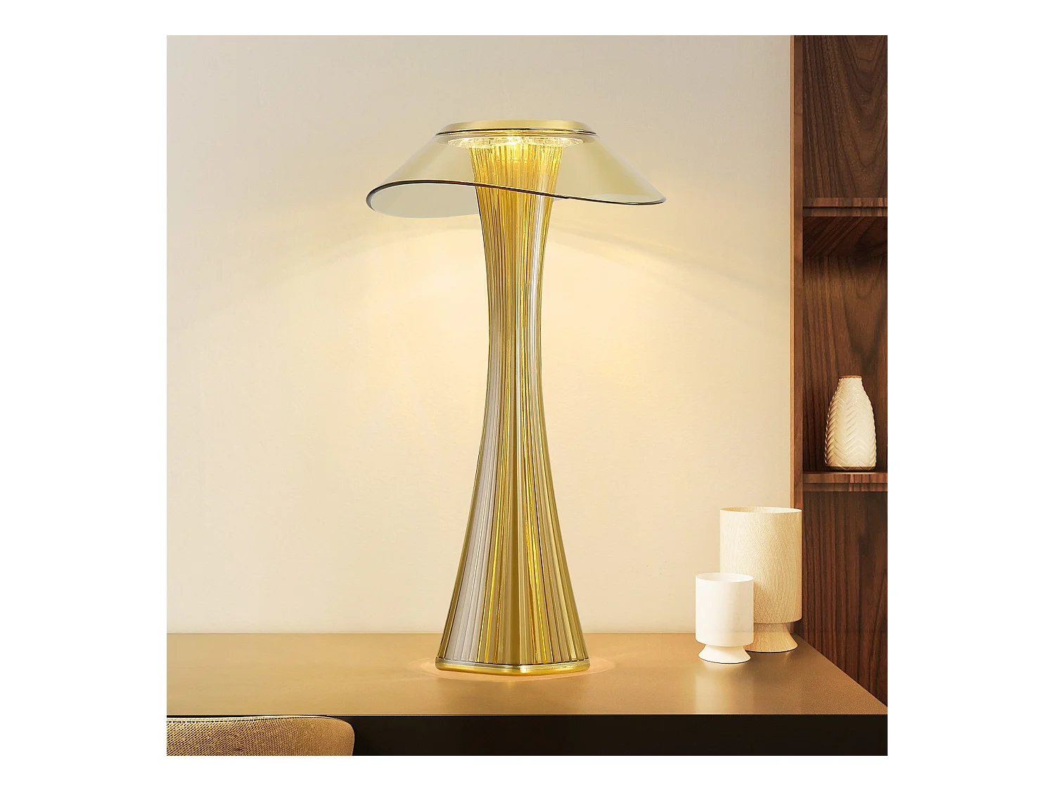 NETTLIFE Nowoczesna ściemnialna lampka nocna LED USB z 3 poziomami jasności Lampa stołowa Lampa stołowa