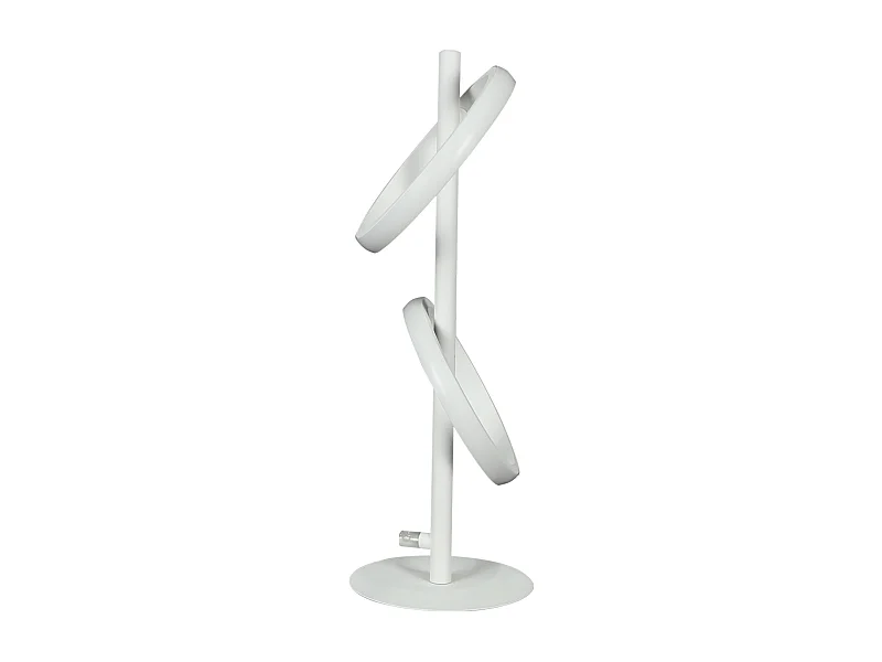Lampe de table LED NETTLIFE Lampe de bureau rotative moderne en forme d'anneau pour salon