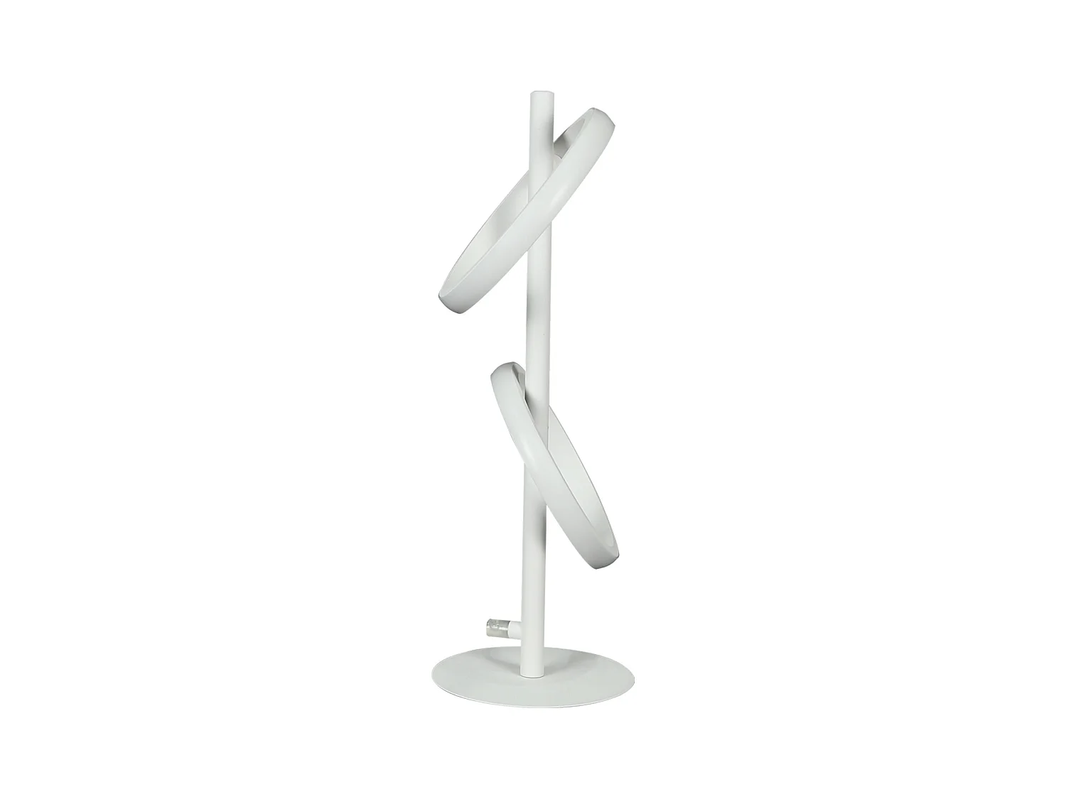 Lampe de table LED NETTLIFE Lampe de bureau rotative moderne en forme d'anneau pour salon
