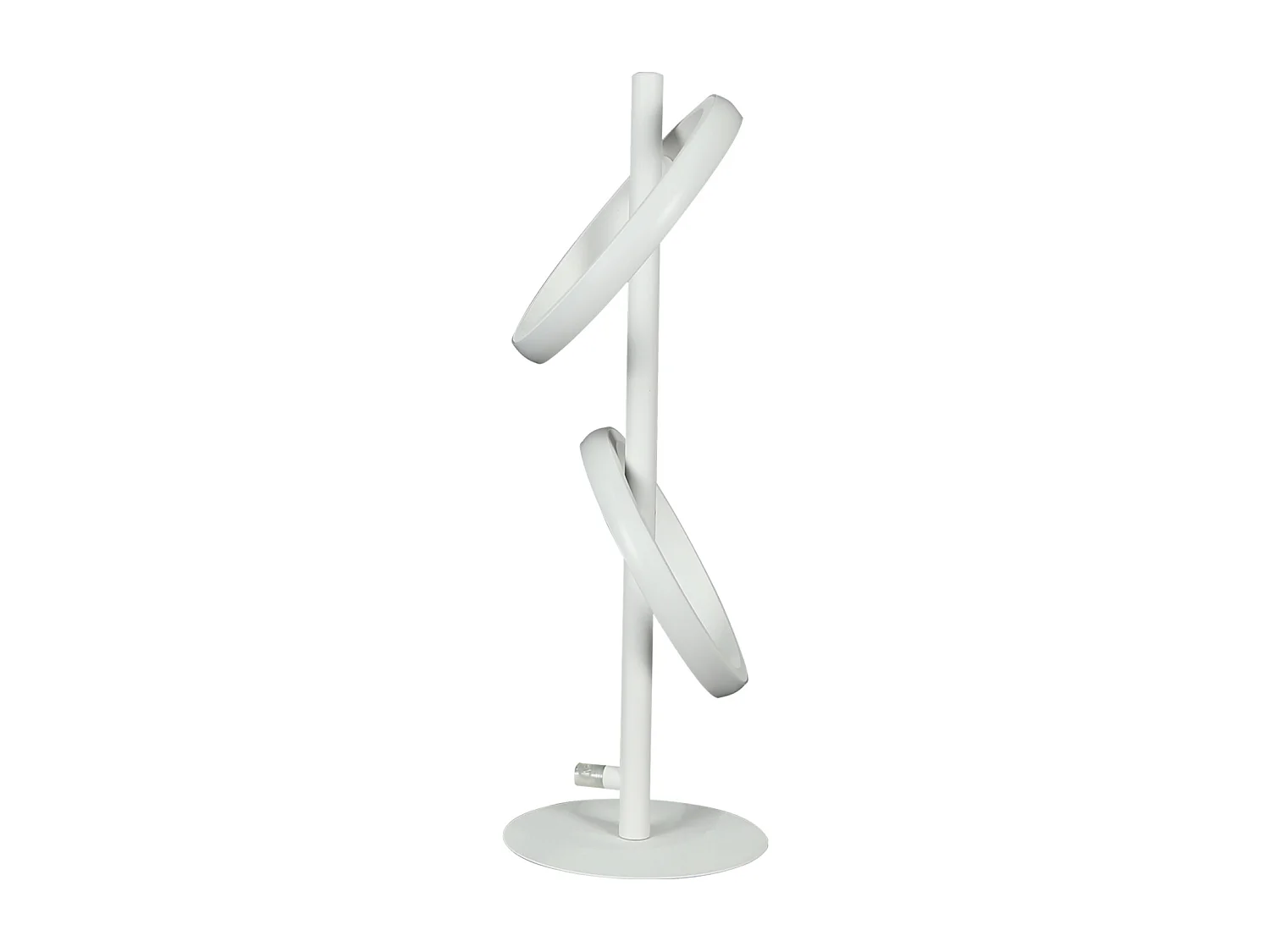 Lampe de table LED NETTLIFE Lampe de bureau rotative moderne en forme d'anneau pour salon