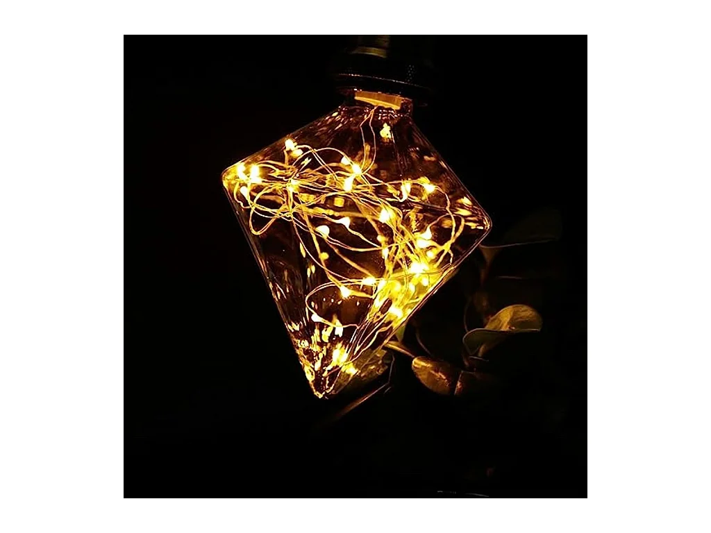 Ampoule LED NETTLIFE Ampoule LED vintage E27 Fireworks 3W diamant blanc chaud