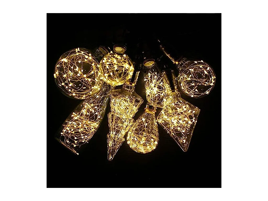 Ampoule LED NETTLIFE Ampoule LED vintage E27 Fireworks 3W diamant blanc chaud