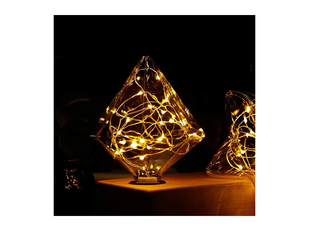 Ampoule LED NETTLIFE Ampoule LED vintage E27 Fireworks 3W diamant blanc chaud