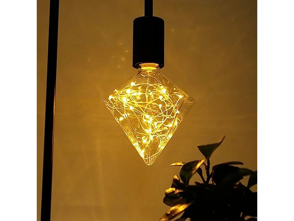 NETTLIFE LED-lamp Vintage LED-lamp E27 Vuurwerk 3W Diamant Warm Wit