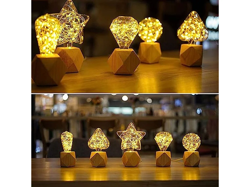 NETTLIFE LED-lamp Vintage LED-lamp E27 Vuurwerk 3W Diamant Warm Wit