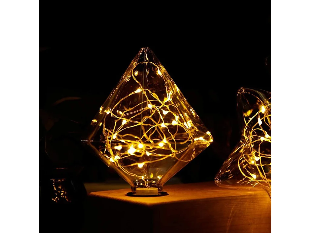 NETTLIFE LED-lamp Vintage LED-lamp E27 Vuurwerk 3W Diamant Warm Wit