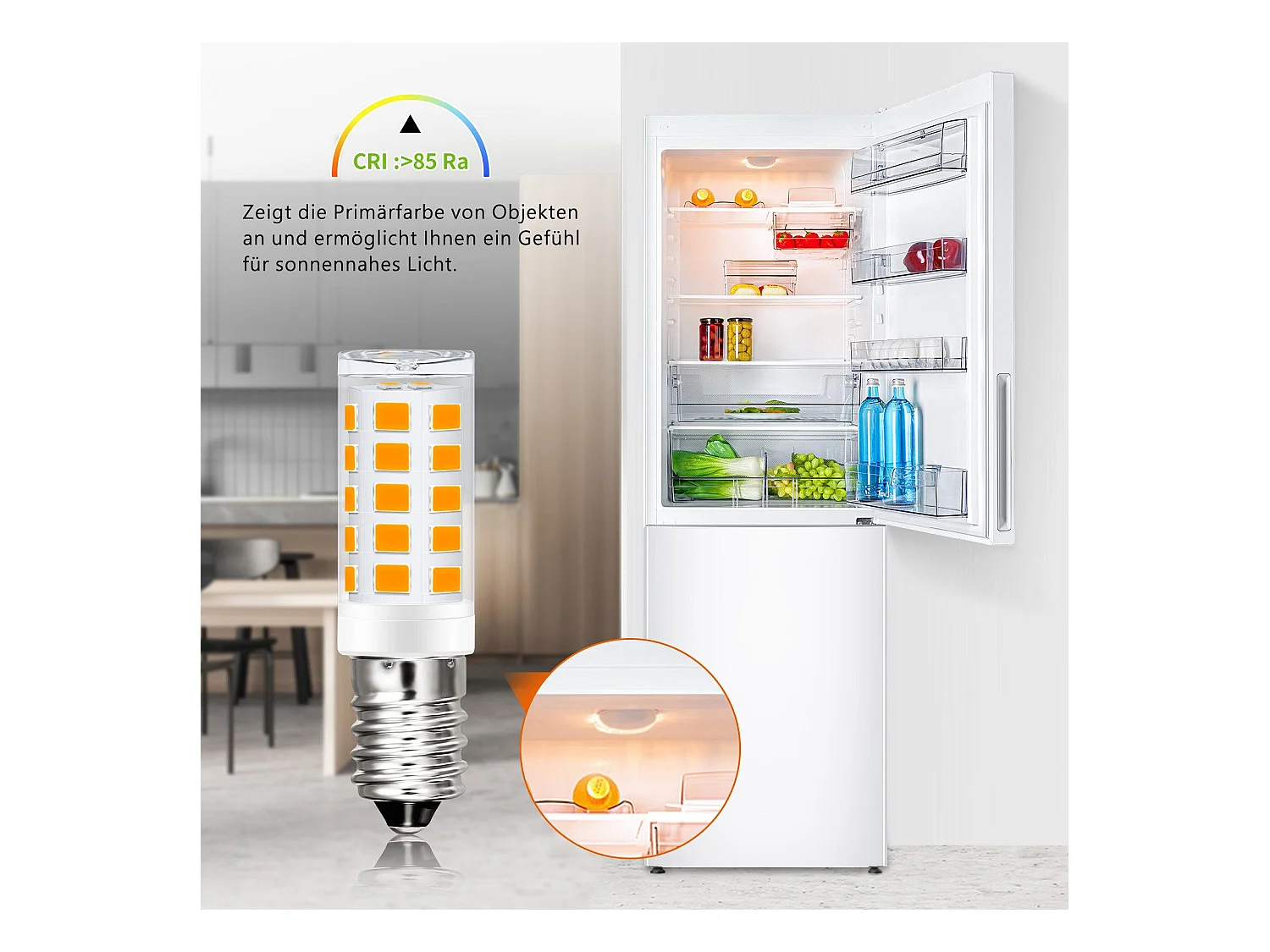 NETTLIFE E14 Vintage LED-lamp, 8 stuks - 2700K, Retro glas, 2,5W, spaarlamp, E14, 8 stuks