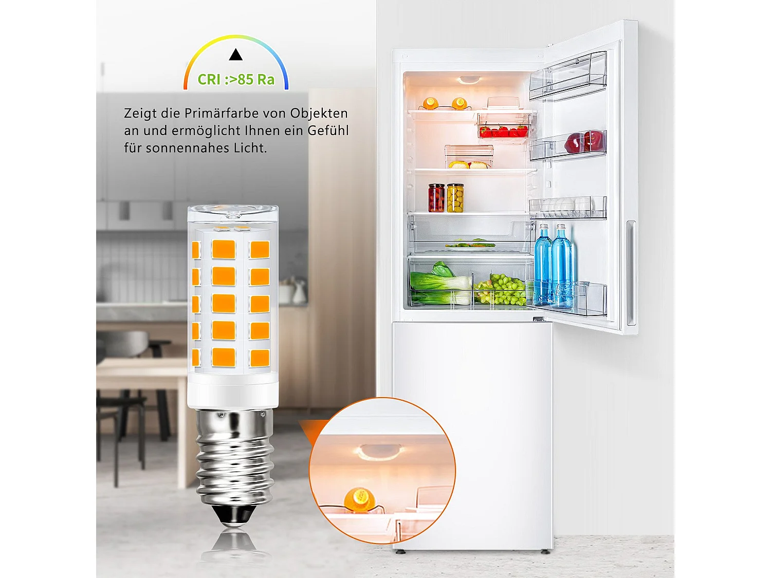 Ampoule LED NETTLIFE E14 vintage, lot de 8 – 2 700 K, verre rétro, 2,5 W, lampe à économie d'énergie, E14, 8 pièces